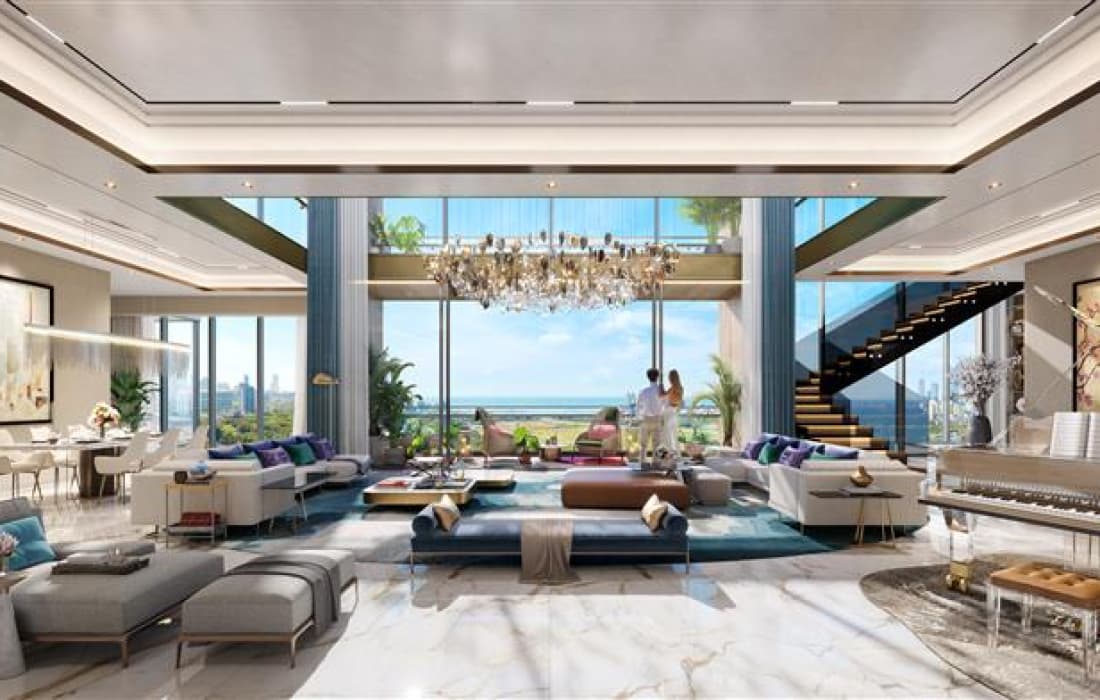 Penthouse Living Room at Piramal Mahalaxmi